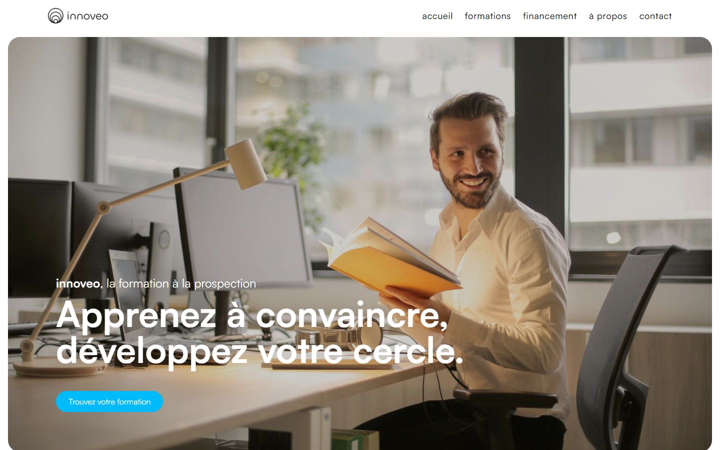 Page d'accueil du site Innoveo